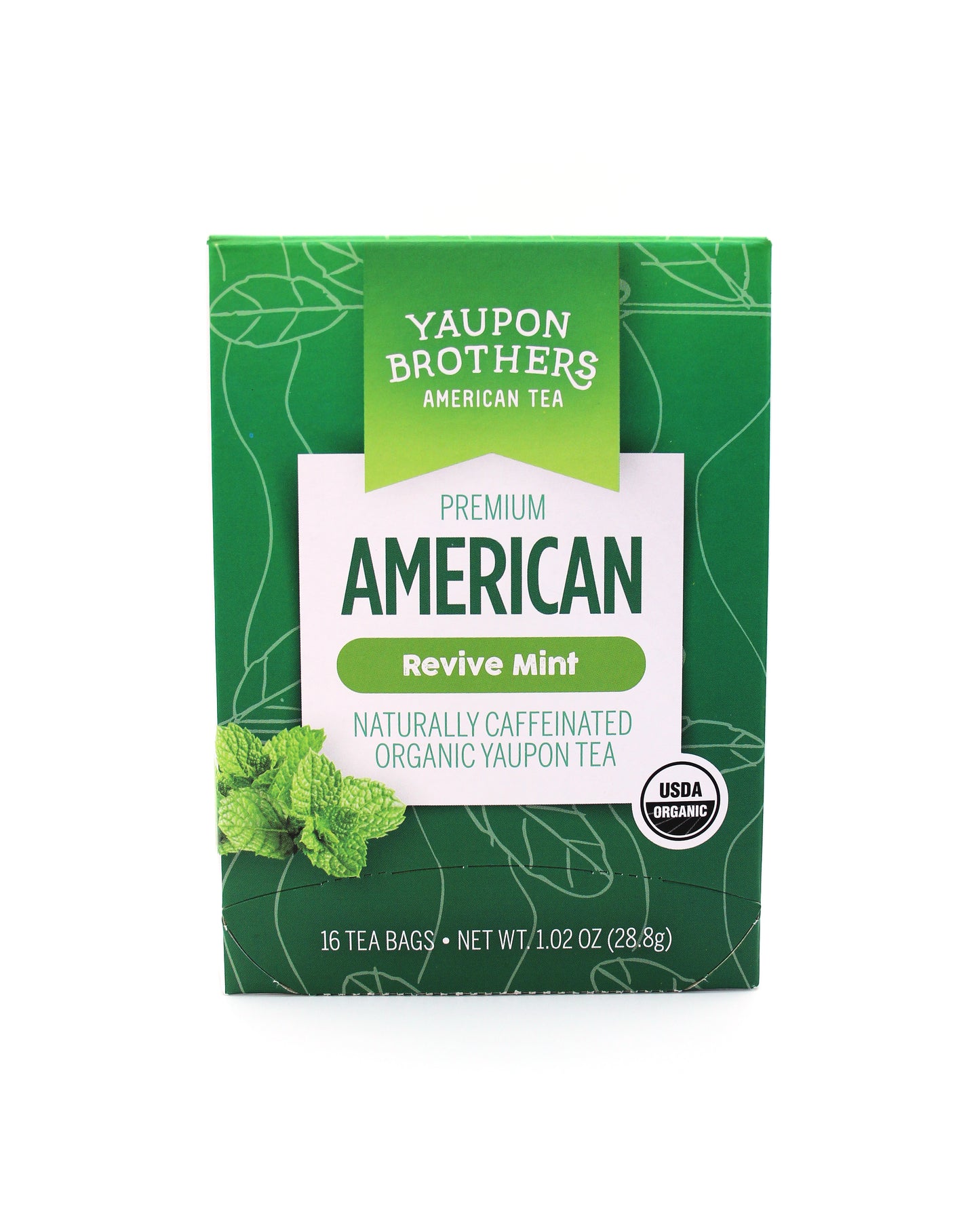 yaupon brothers organic yaupon revive mint tea