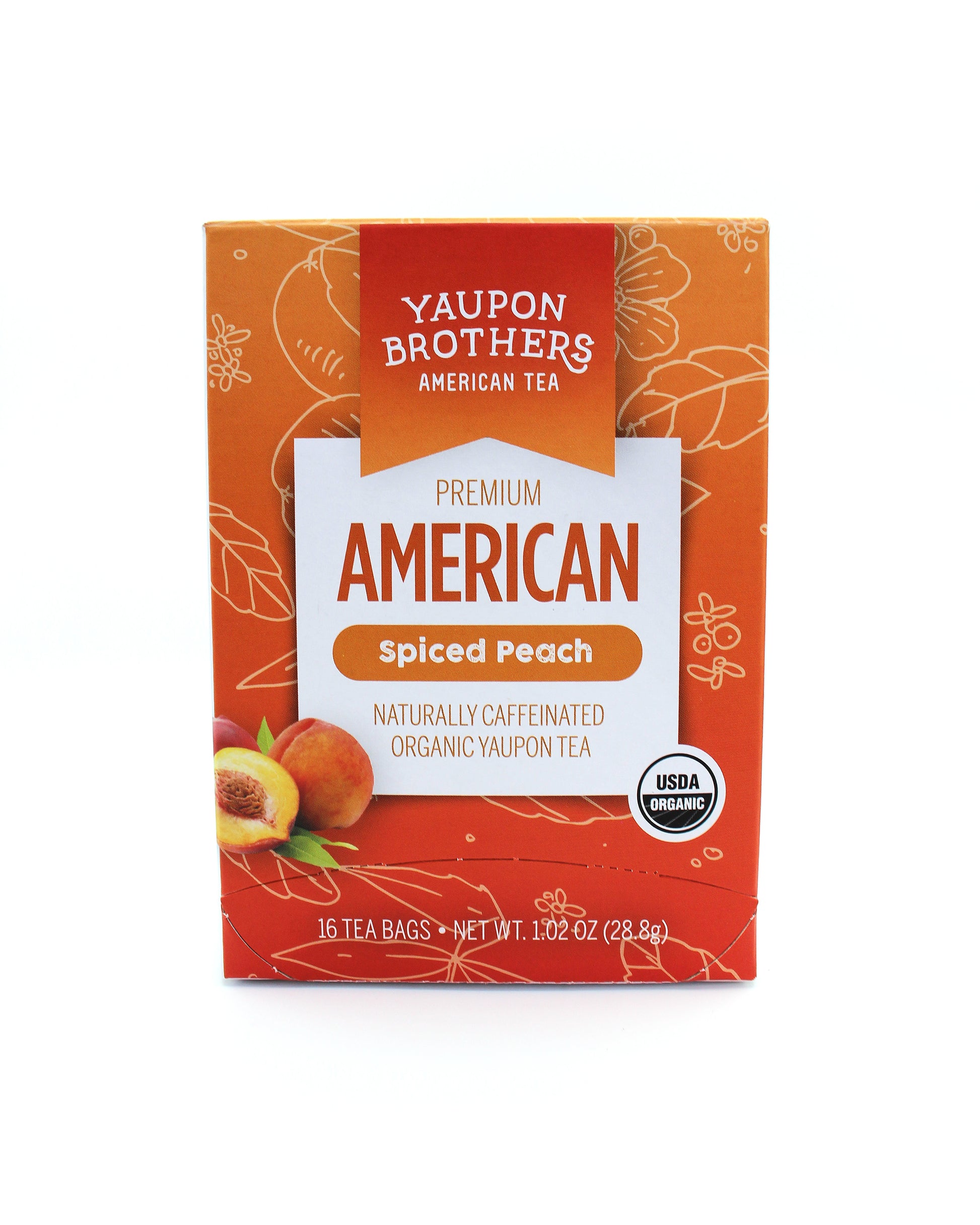 yaupon brothers organic yaupon spiced peach tea