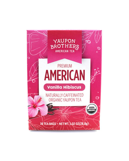 yaupon brothers organic yaupon vanilla hibiscus tea