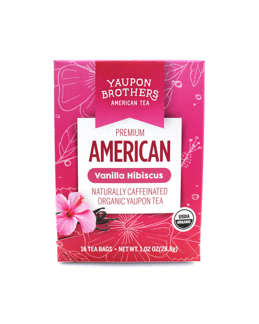 yaupon brothers organic yaupon vanilla hibiscus tea