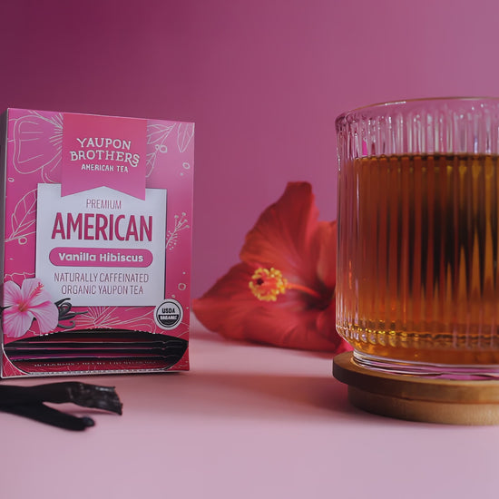 yaupon brothers organic yaupon vanilla hibiscus tea