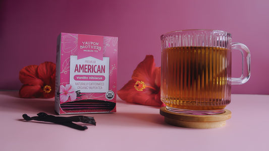 yaupon brothers organic yaupon vanilla hibiscus tea