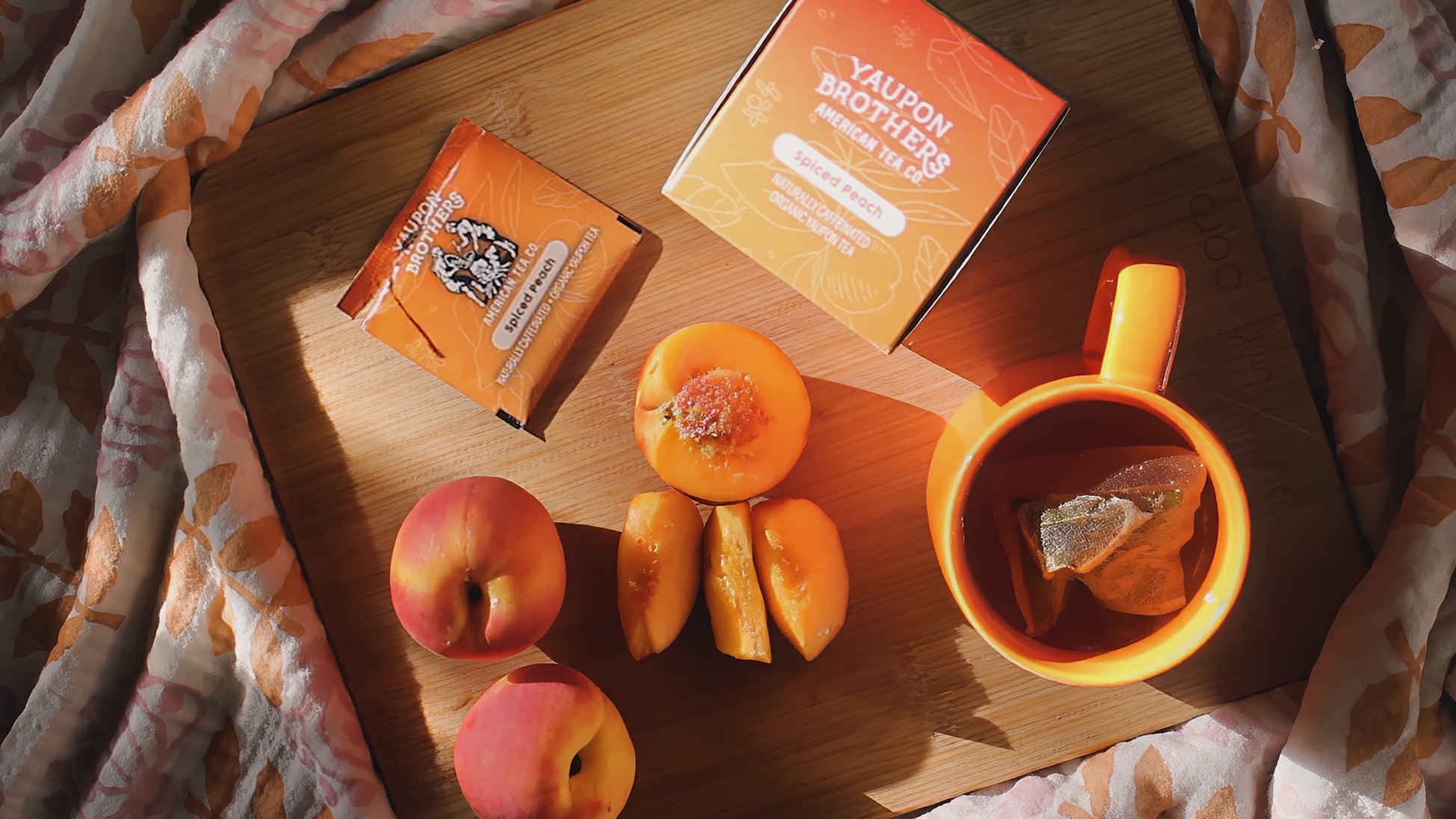 yaupon brothers organic yaupon spiced peach tea
